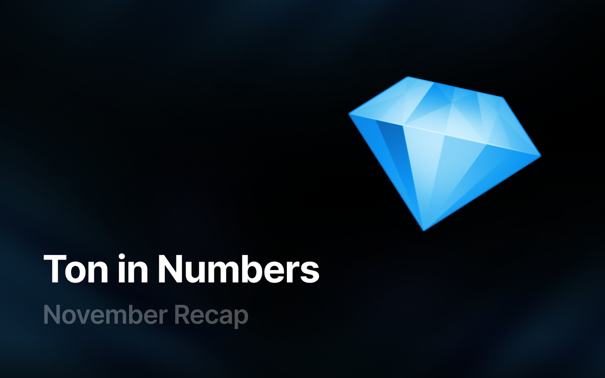 Toncoin in Numbers: November 2024 Overview