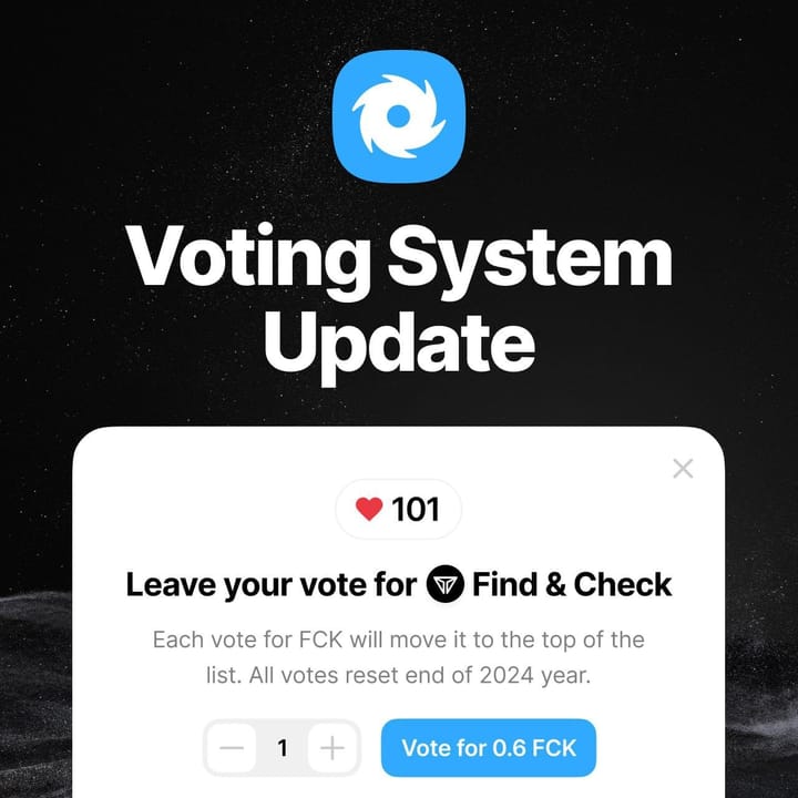🥷 ❤ Voting System Update
