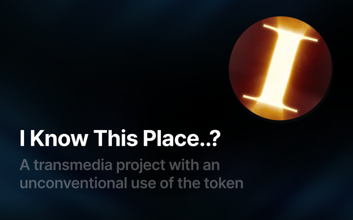 "I Know This Place..?" is a transmedia project with an unconventional use of the token