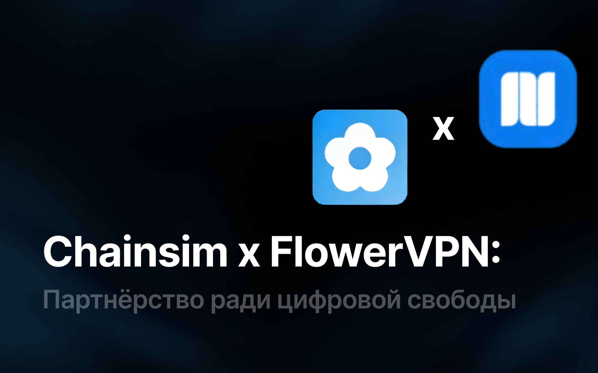 Chainsim x FlowerVPN: партнёрство ради цифровой свободы