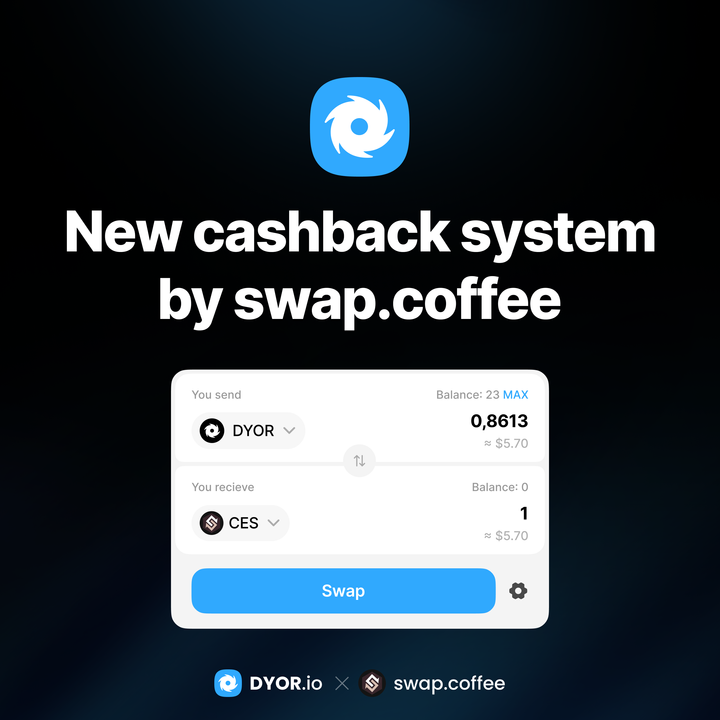 Новая система кешбэка от swap.coffee